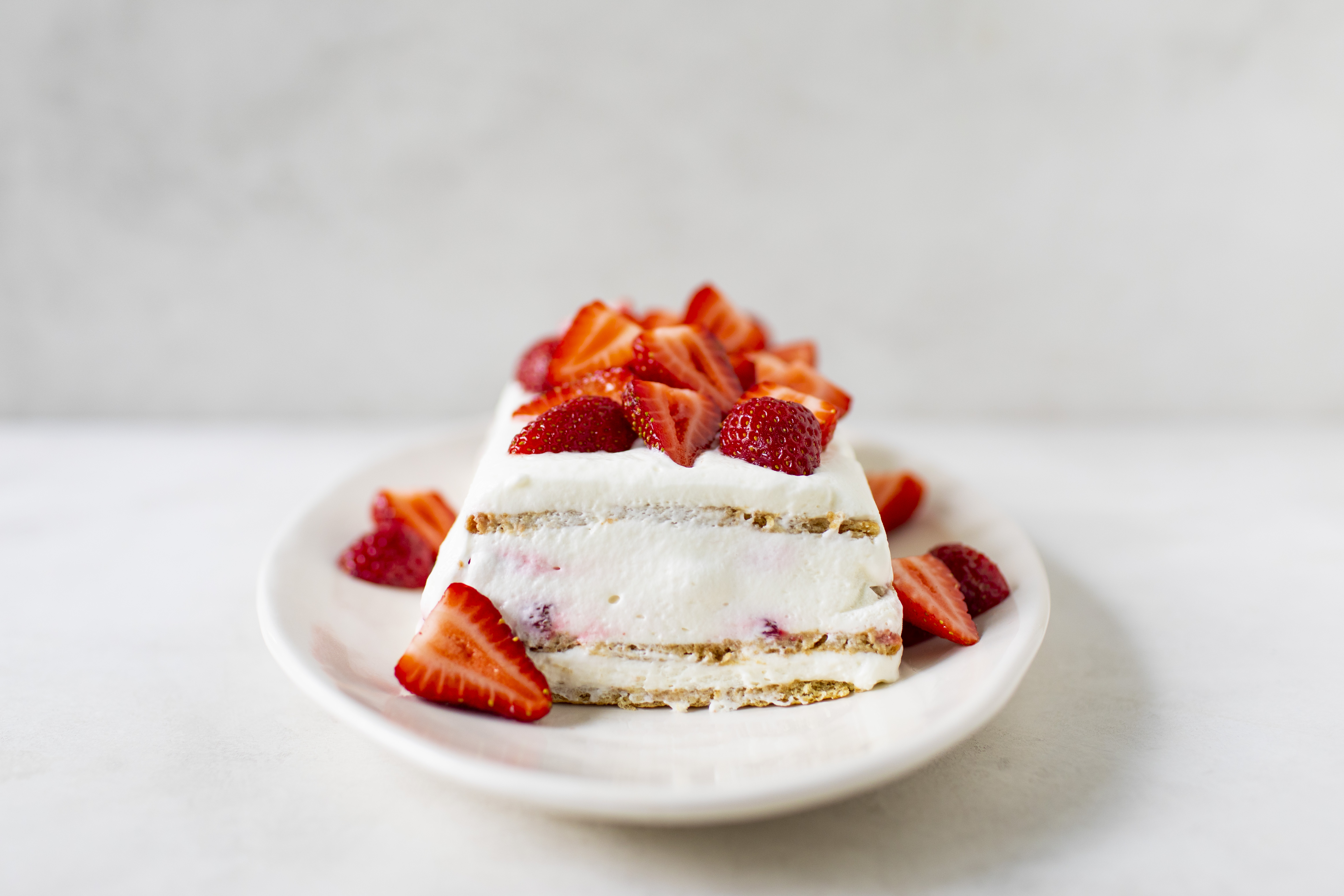 Strawberries & Cream Icebox Cake