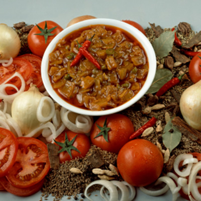 Ketchup aux tomates et aux fruits