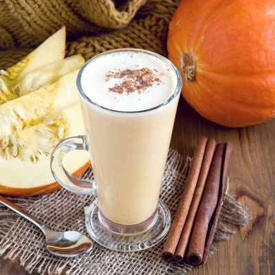 Latte à la citrouille sans caféine