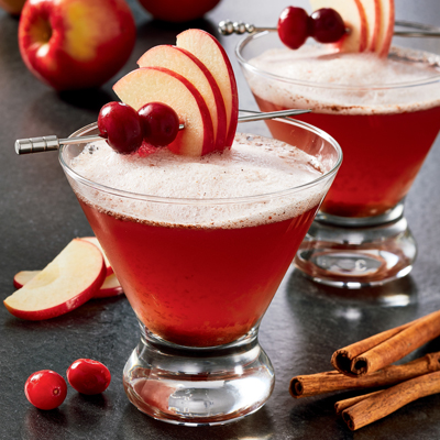 Spiced Apple Acai Blueberry Mocktail