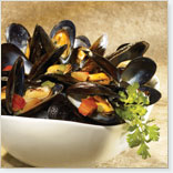 Mussels with Jalapeno and Fresh Tomatoes