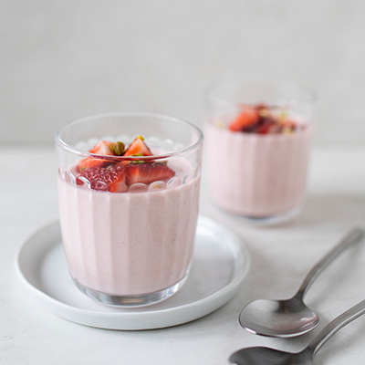 Panna Cotta À La Fraise