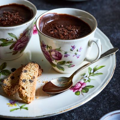 Petits pots de chocolat chaud à l’italienne