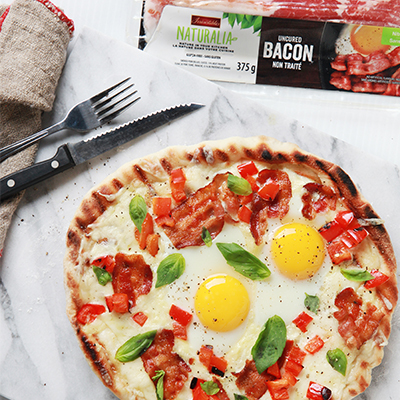 Pizza déjeuner au BBQ de Max l'Affamé