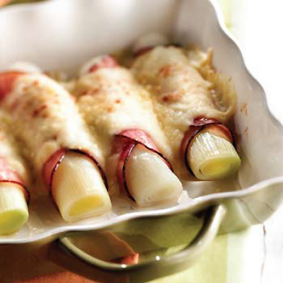 Mignons leek roll-ups