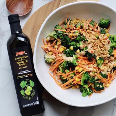 Broccoli Salad with Peanut Dressing