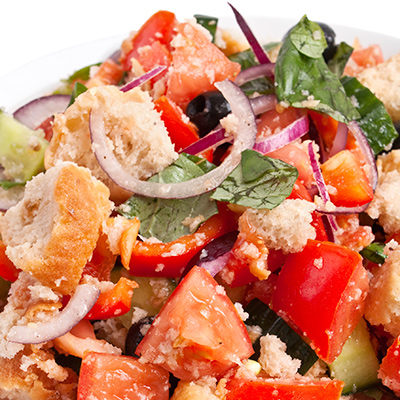 Panzanella Salad with Le Moine Cheese