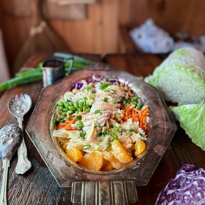 Asian style pasta salad