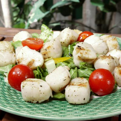 Grilled Scallop Summer Salad