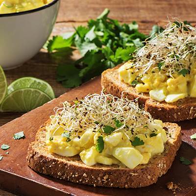 Curried Egg Salad Smorrebrod