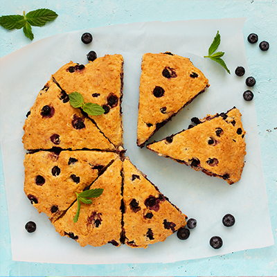 Scones aux bleuets et fromage