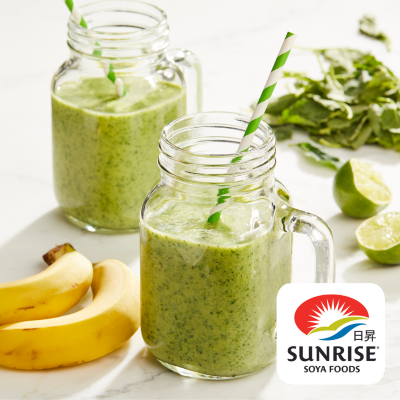 Sunrise Banana Pineapple Kale Smoothie