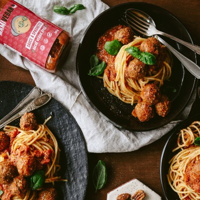 Spaghetti aux boulettes de noix