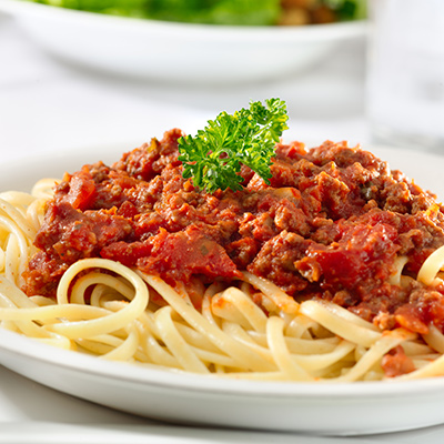 Spaghetti with Angus Ground Beef and Red Wine