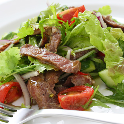 Steak Salad with Bacon