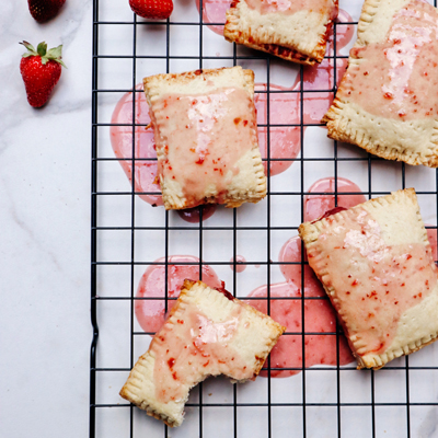 Tartelettes style pop-tarts aux fraises du Québec