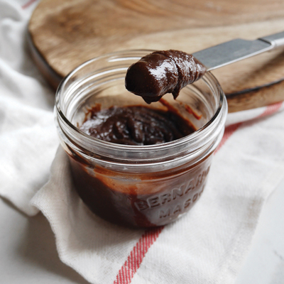 Tartinade noisettes et chocolat à l'érable