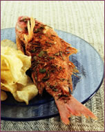 Fried Snapper, Indian Style