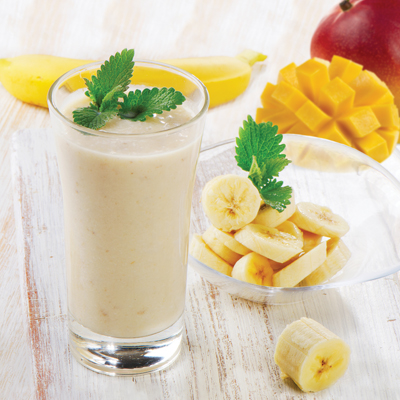 Drinkable Mango-Banana Yogurt