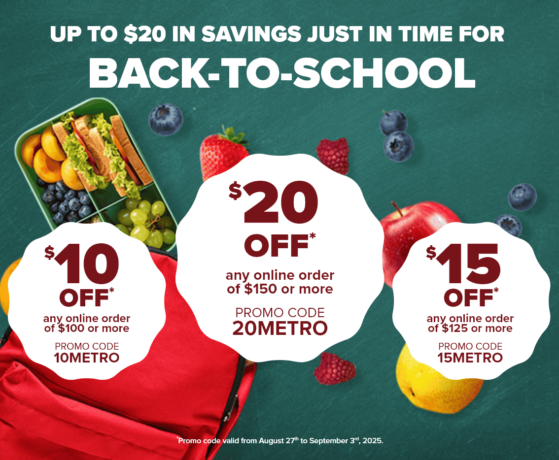 Up to $20 in savings justin in time for back-to-school. *Valid from August 27th to September 2nd, 2025 inclusively.