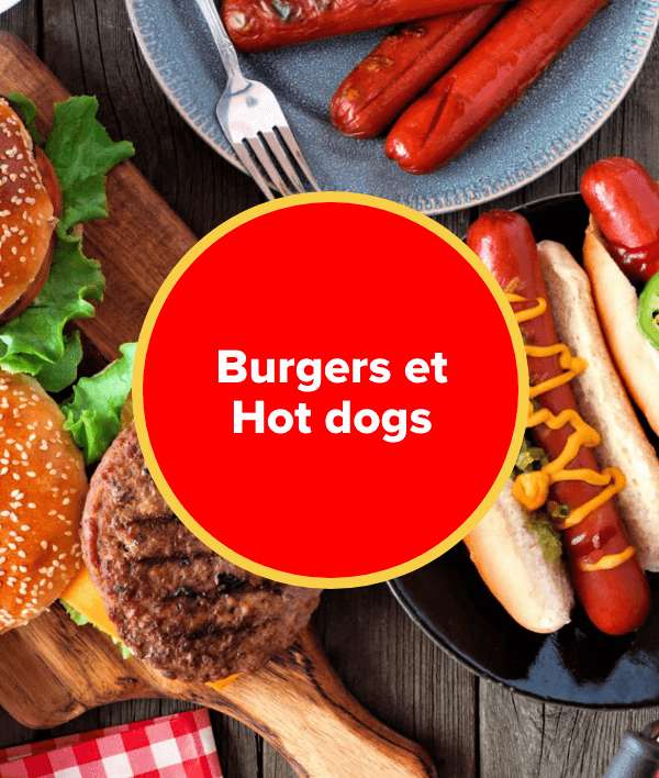 Burgers et hot dogs